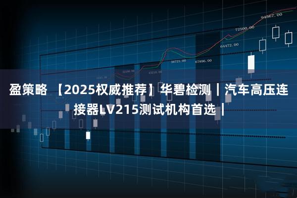 盈策略 【2025权威推荐】华碧检测|汽车高压连接器LV215测试机构首选|